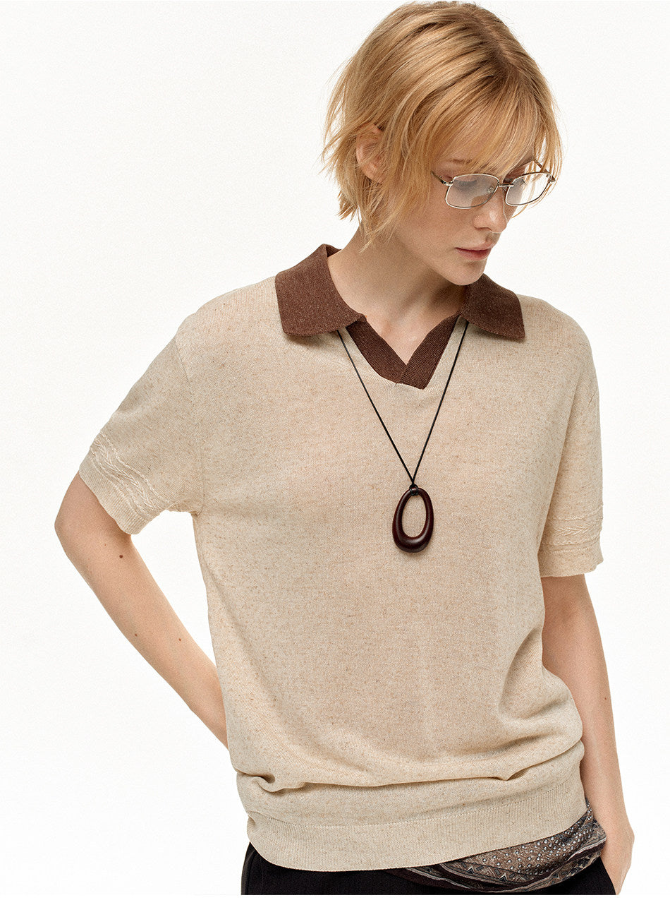 Contrast Polo Shirt