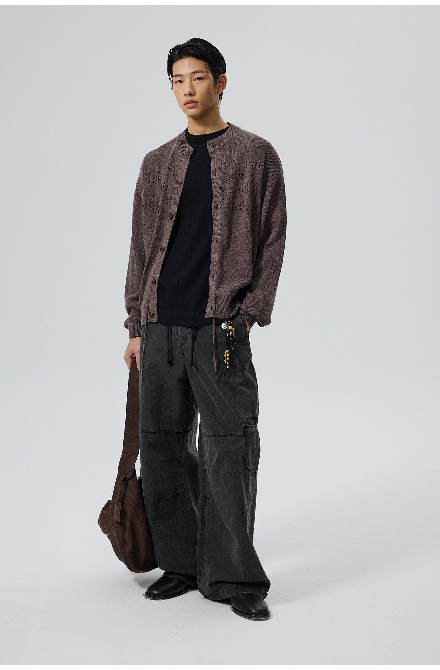 Drawstring Hem Cardigan