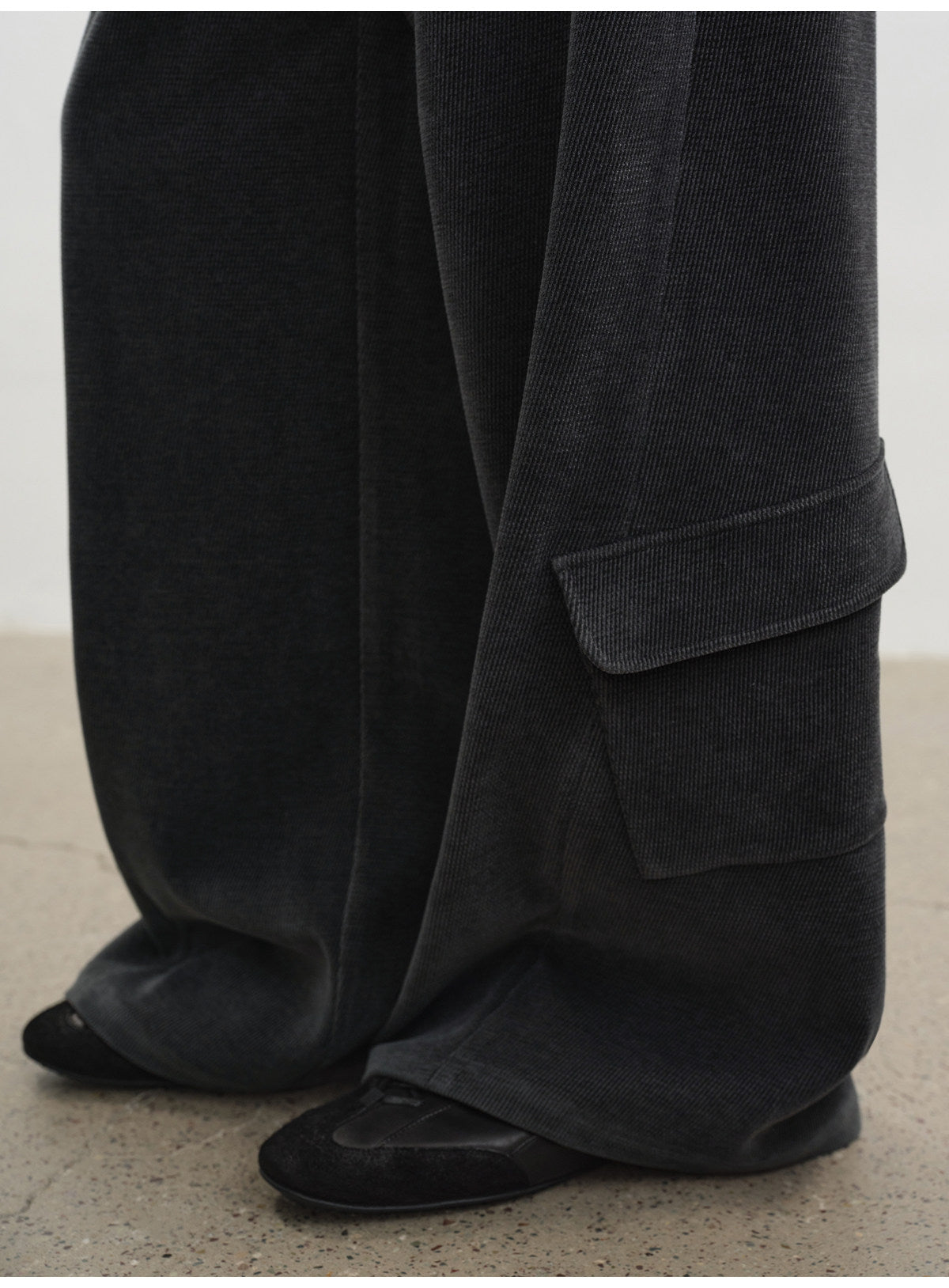 Washed Side Pocket Casual Pants