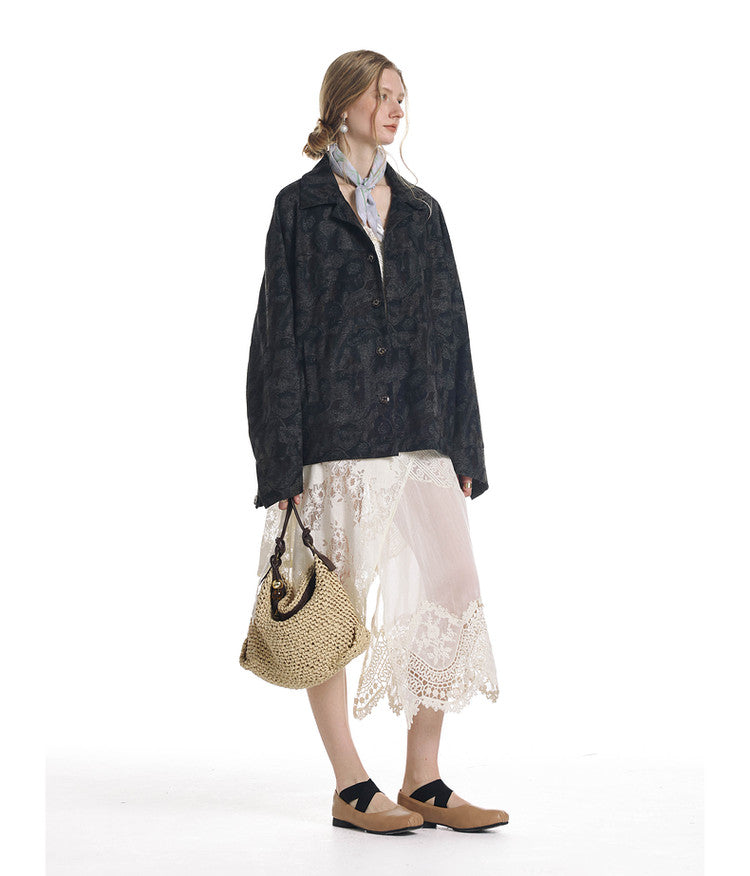 Dark Pattern Paisley Jacket