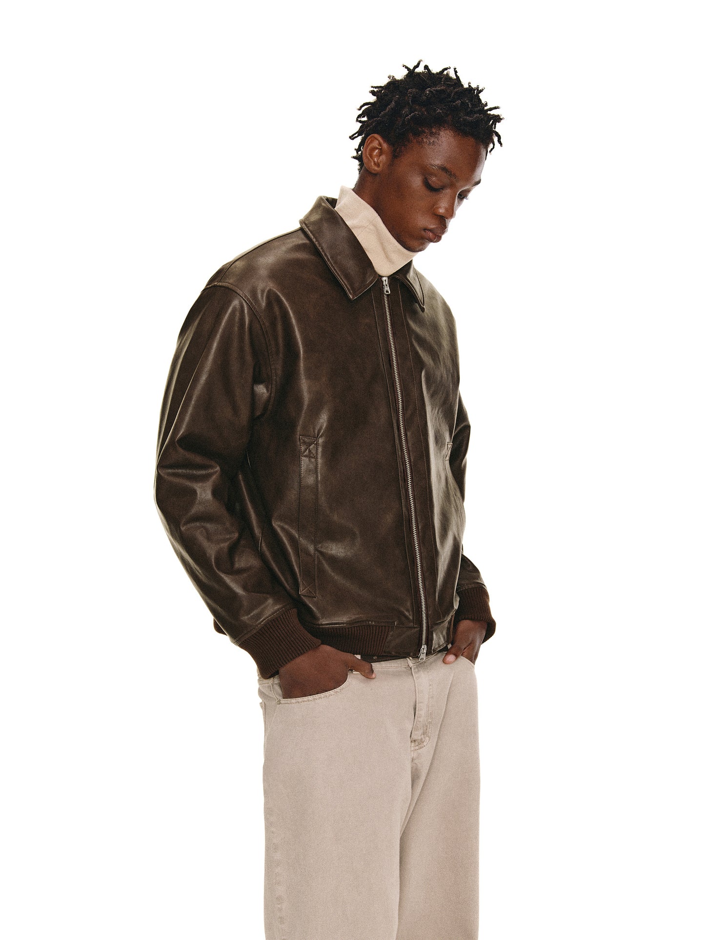 Fur Collar Bomber Jacket