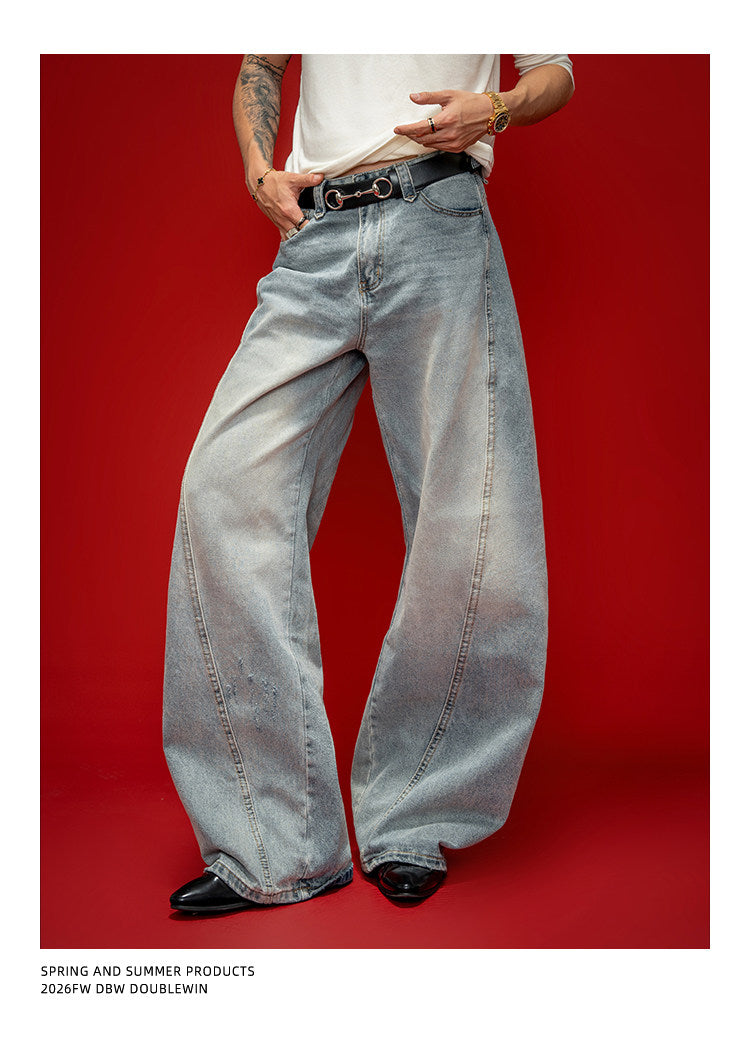 Gradient Denim Pants