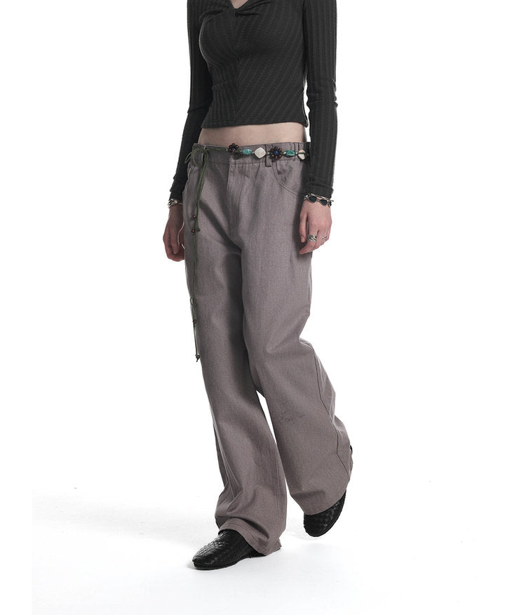 Distressed Casual Pants