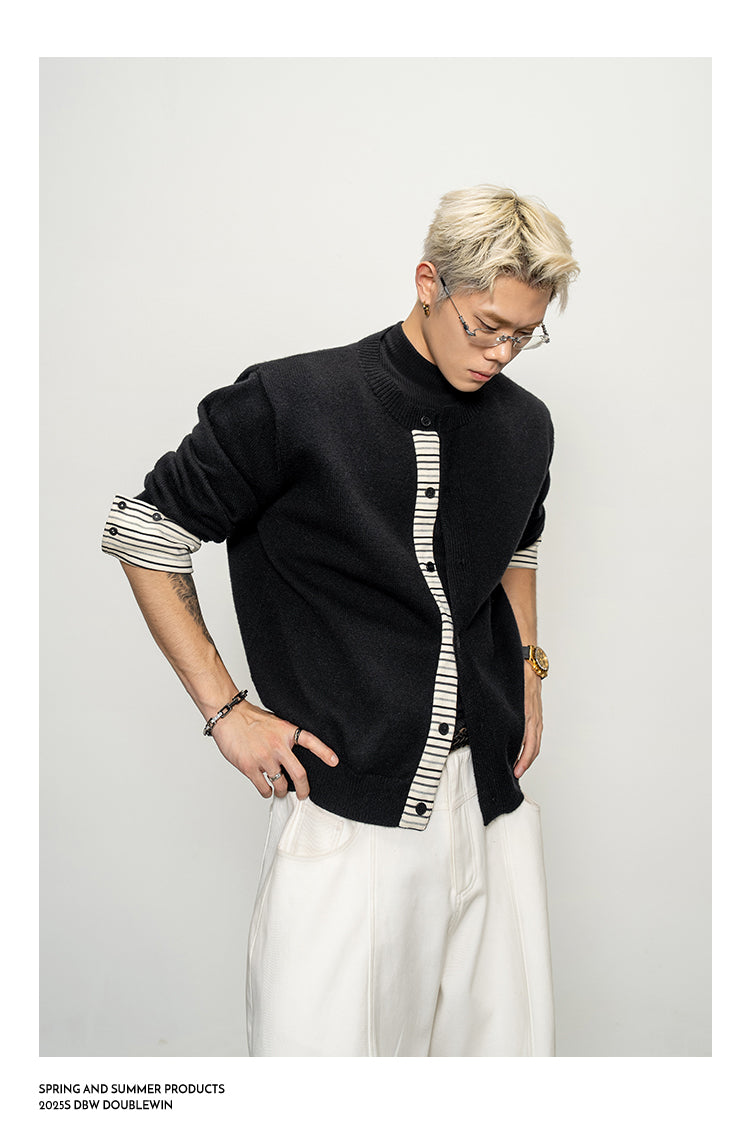 Striped Stitch Cardigan