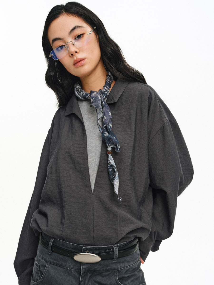 Mock Two-Piece Shirt