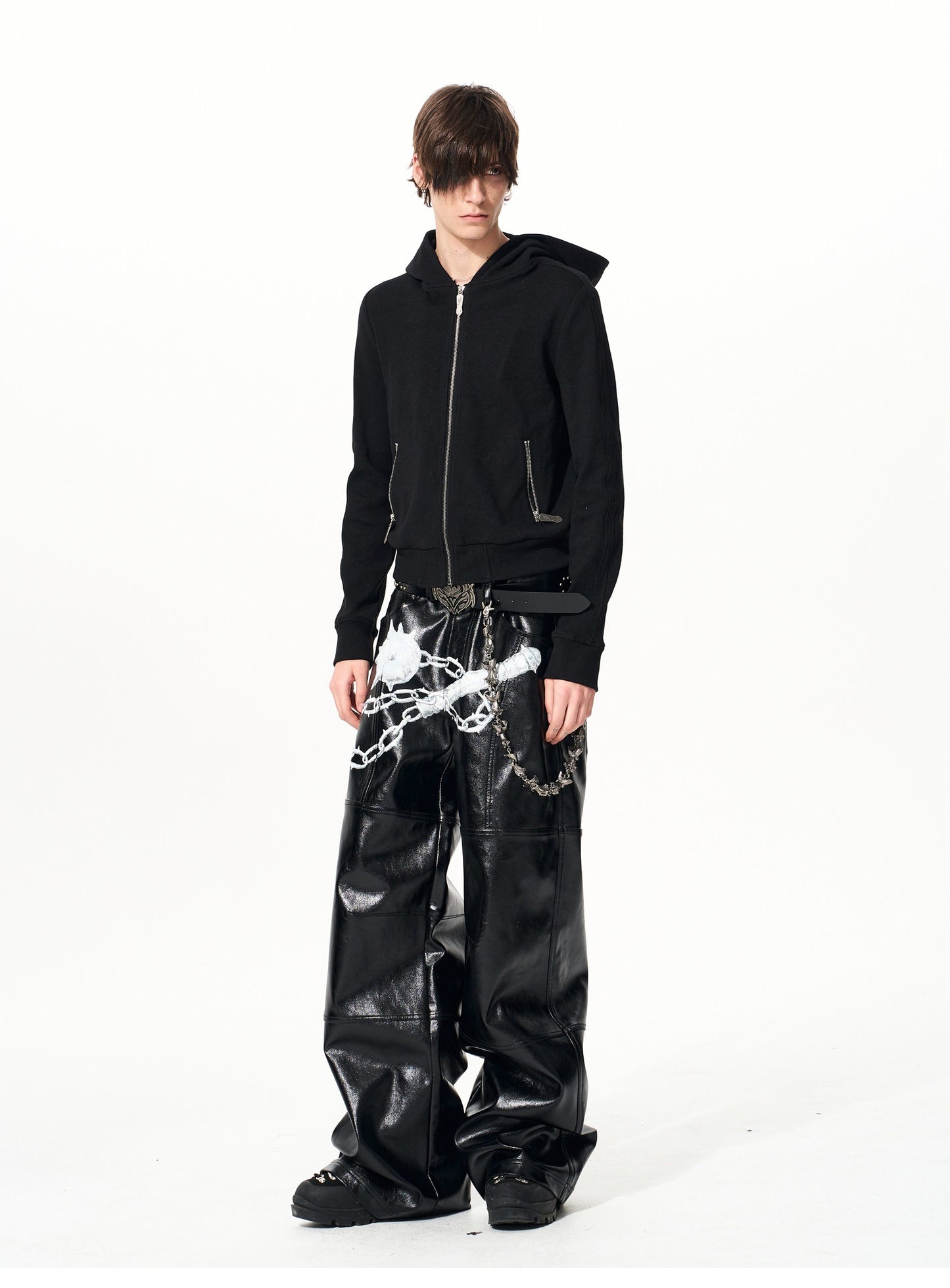 Skull & Cross Zipper Hoodie