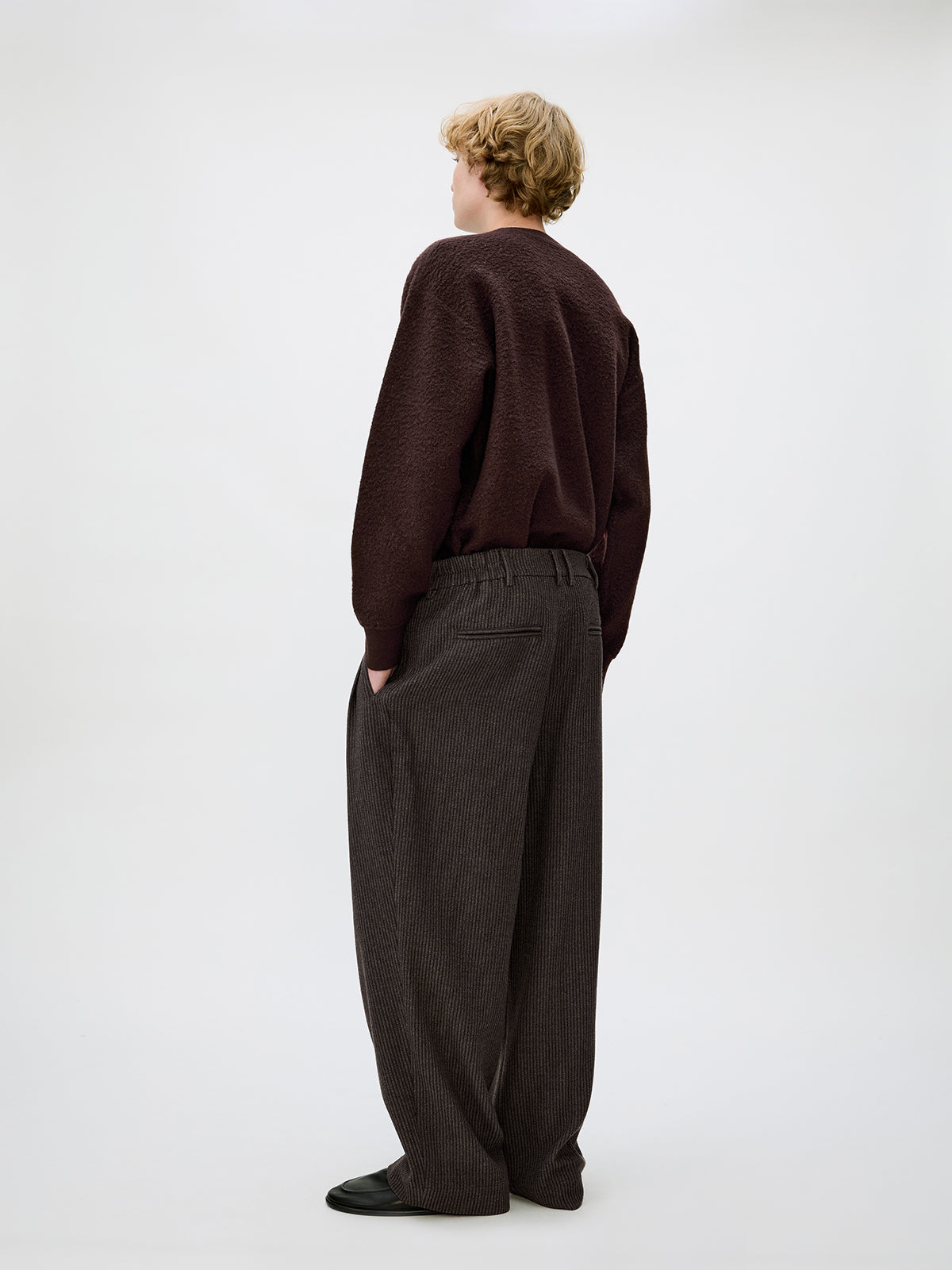 Loose Double-Pleated Casual Pants