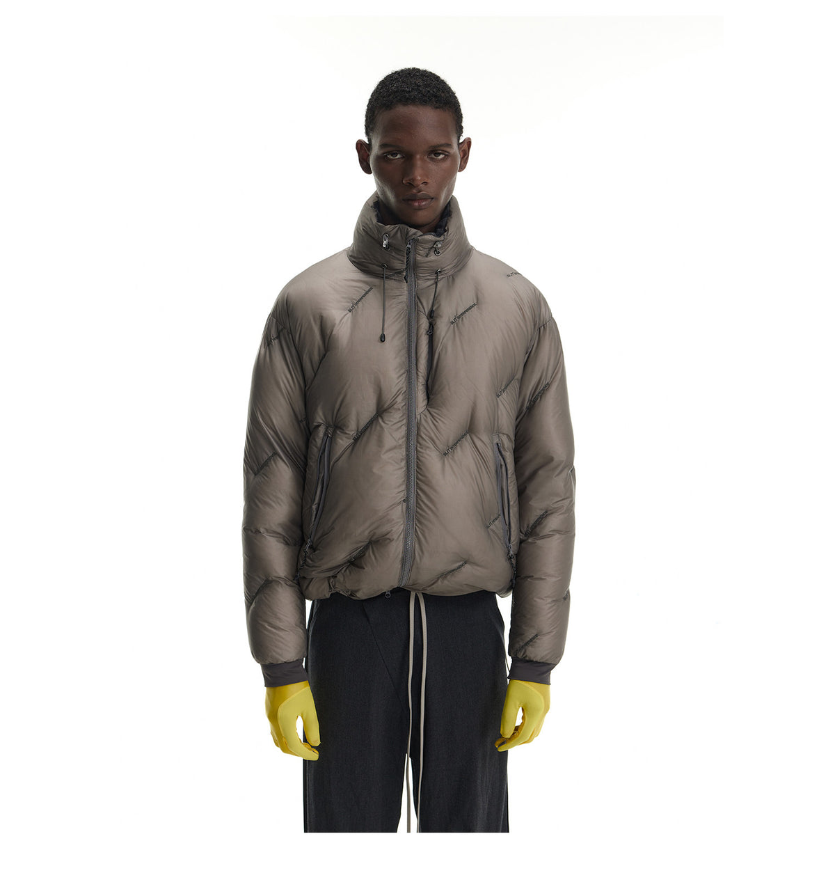 Lightweight Embroidered Down Jacket
