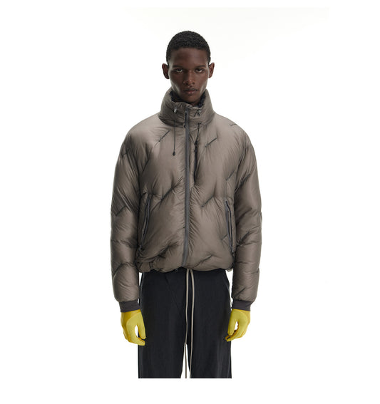 Lightweight Embroidered Down Jacket