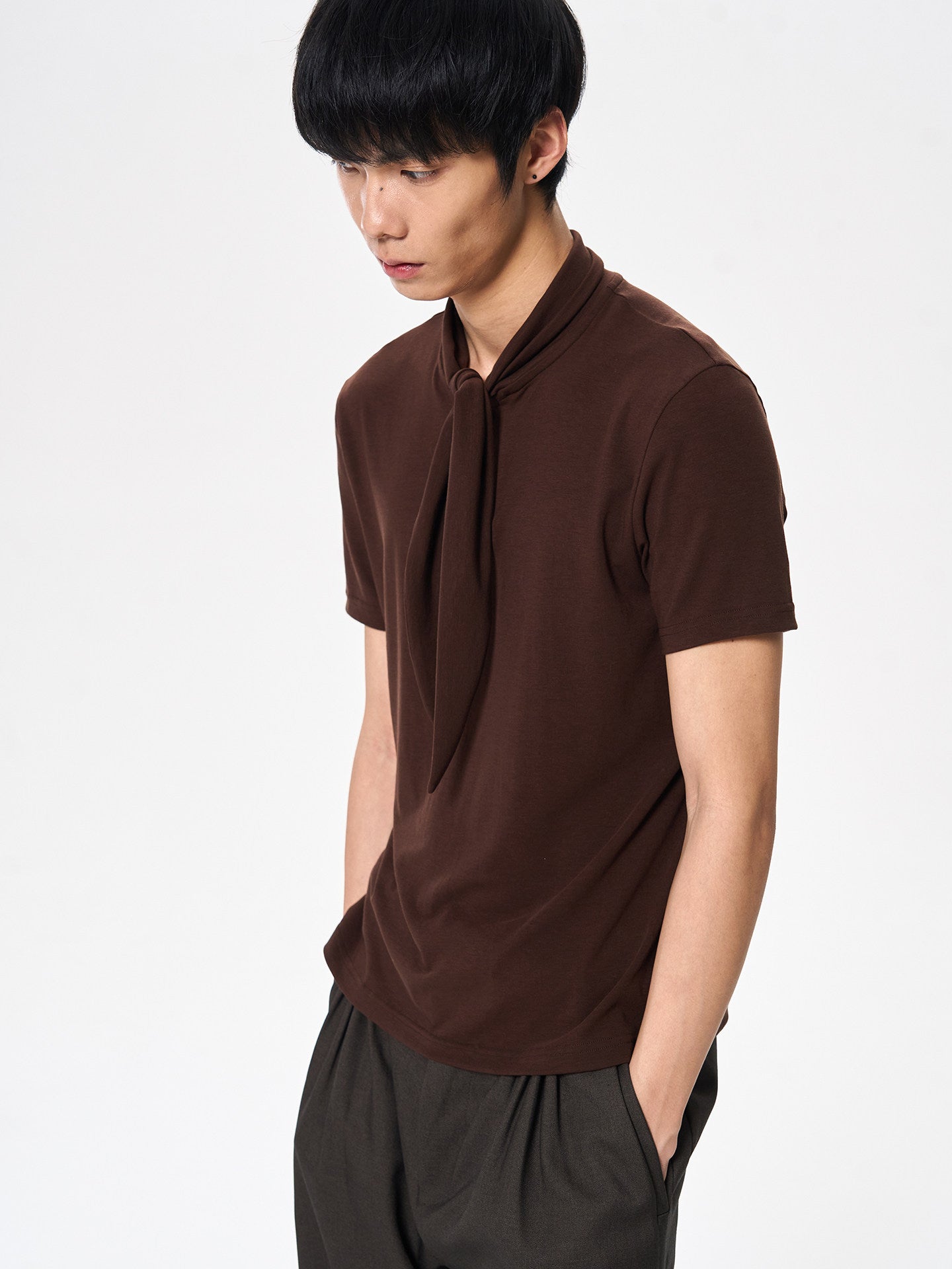 T-shirt with Holiday Scarf