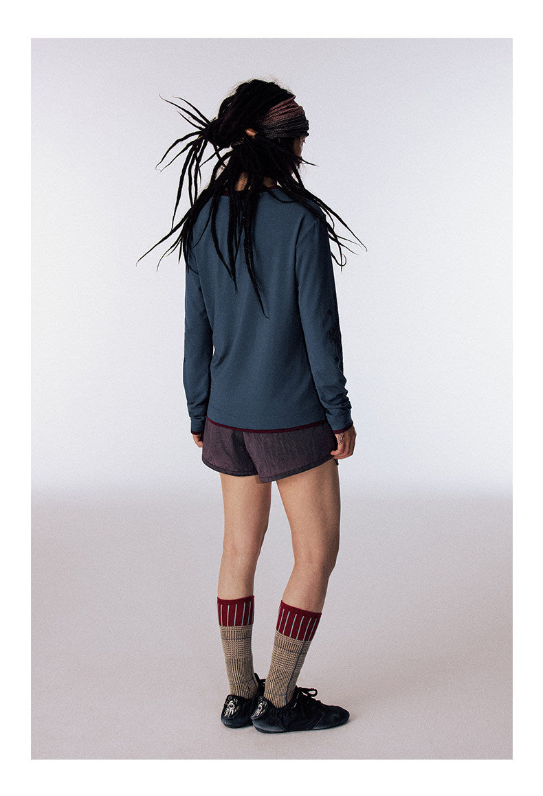 Patchwork Faux Two-Piece T-Shirt