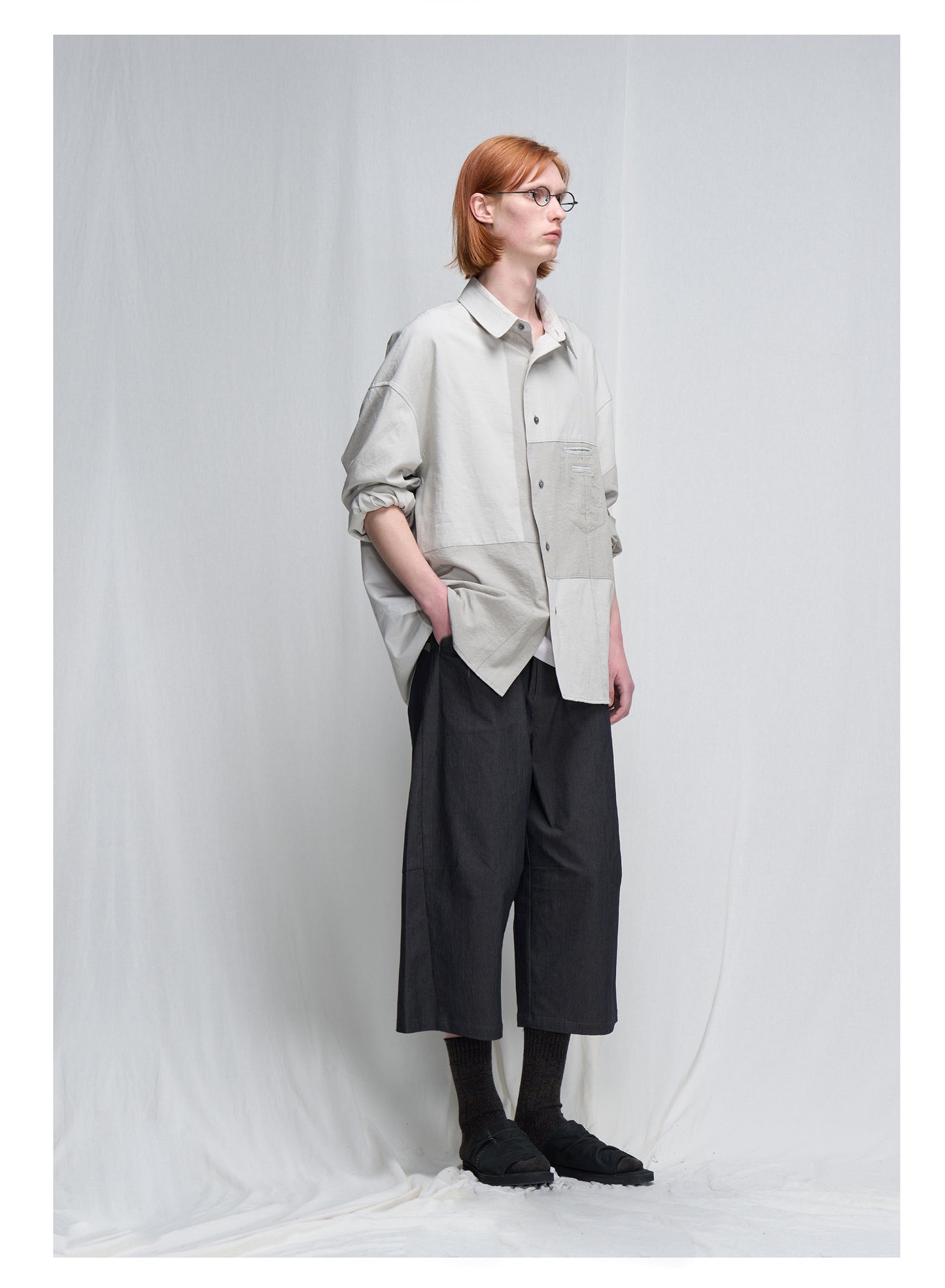 Loose-fitting Patchwork Shirt