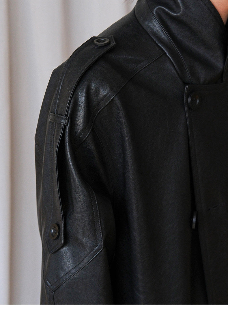 Double-breasted trench coat