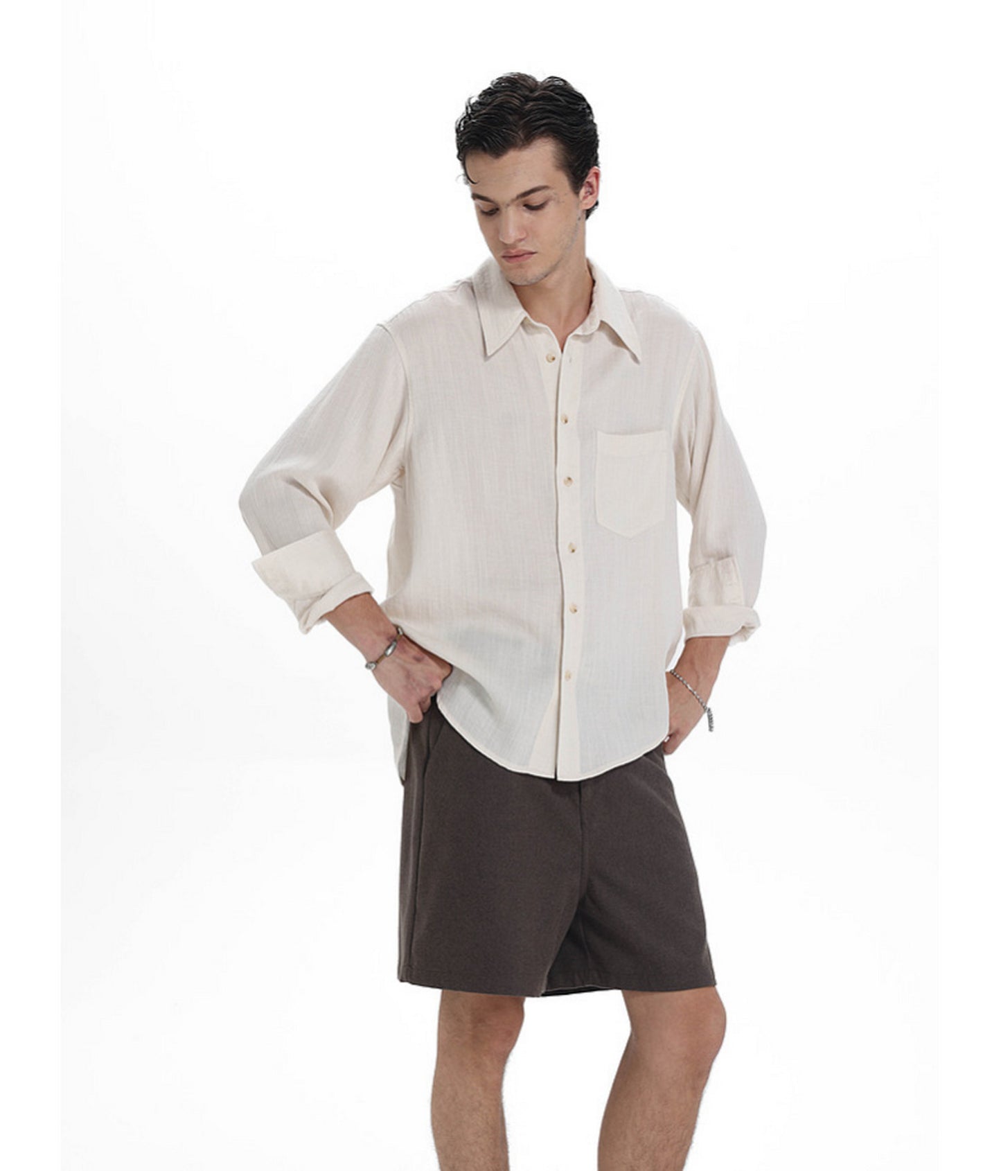 Relaxed Linen-Lyocell Blend Shirt