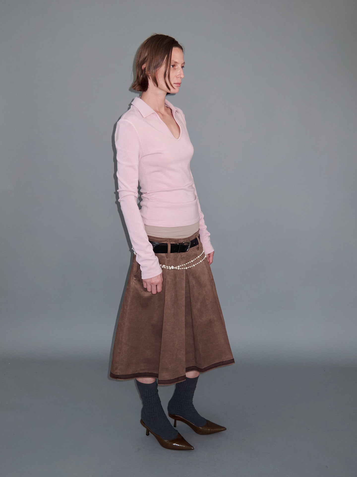 Small-Sized U-Neck T-Shirt