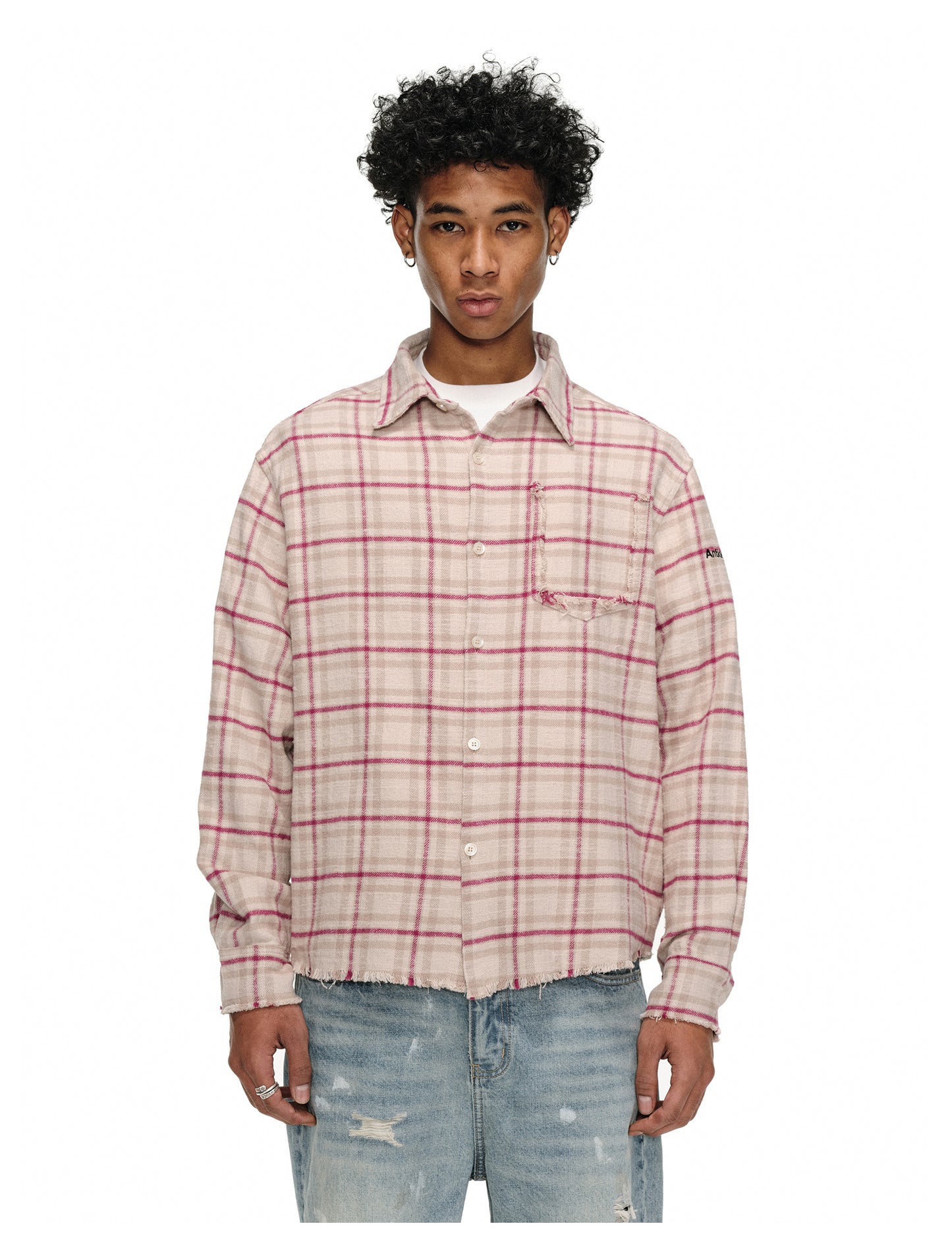 Destroyed Edge Check Shirt