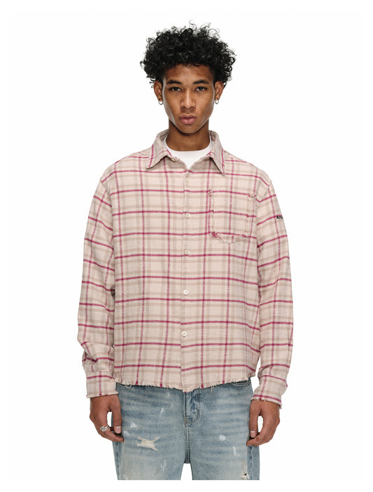 Destroyed Edge Check Shirt
