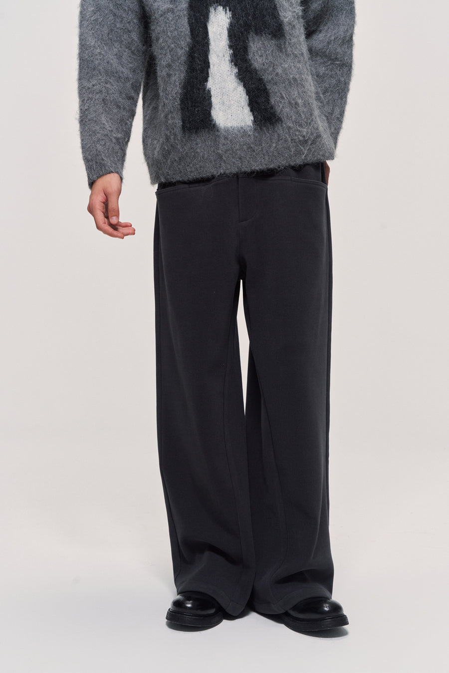 Knit Straight Casual Pants