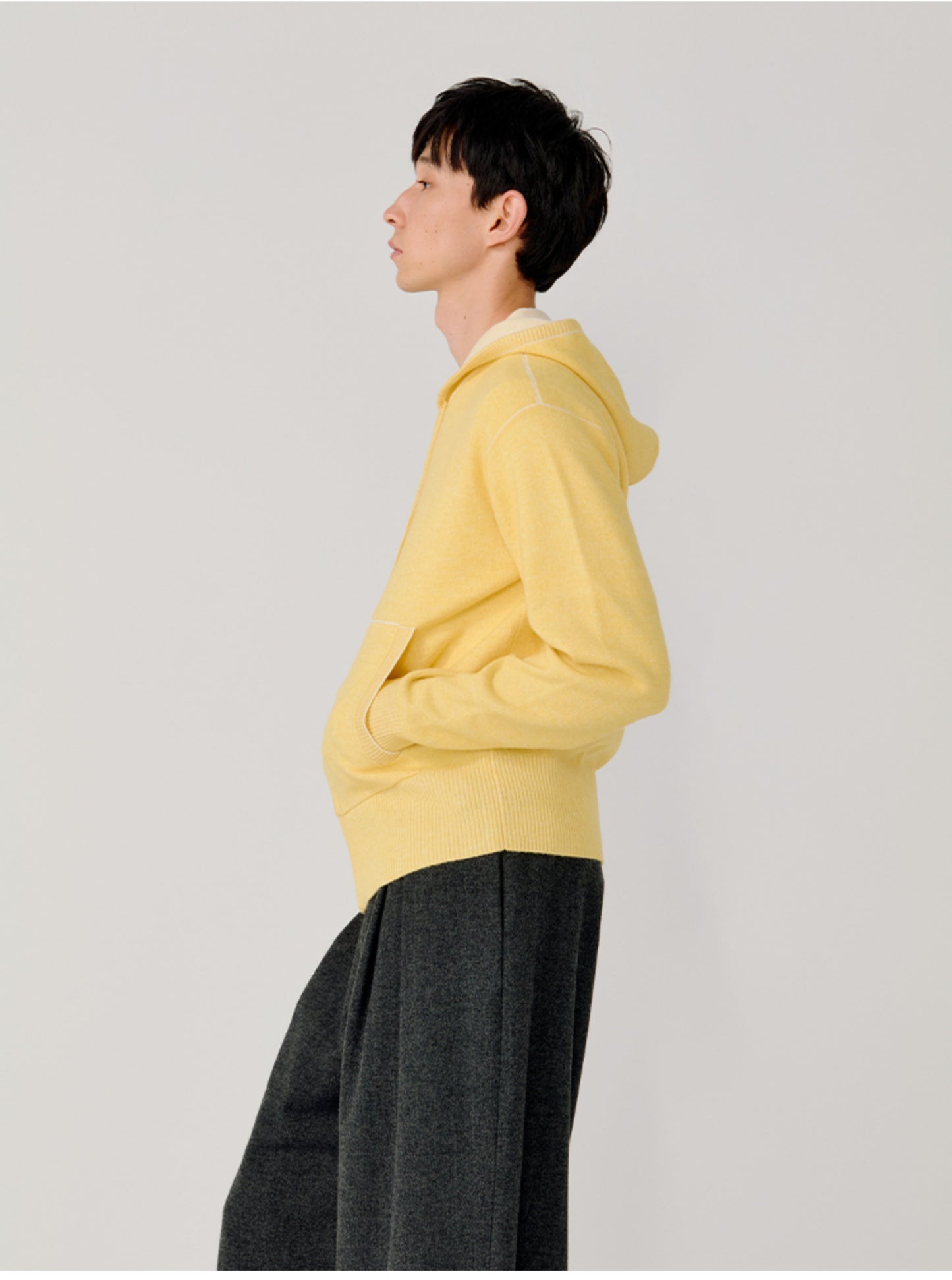 Hooded Zipper Cardigan