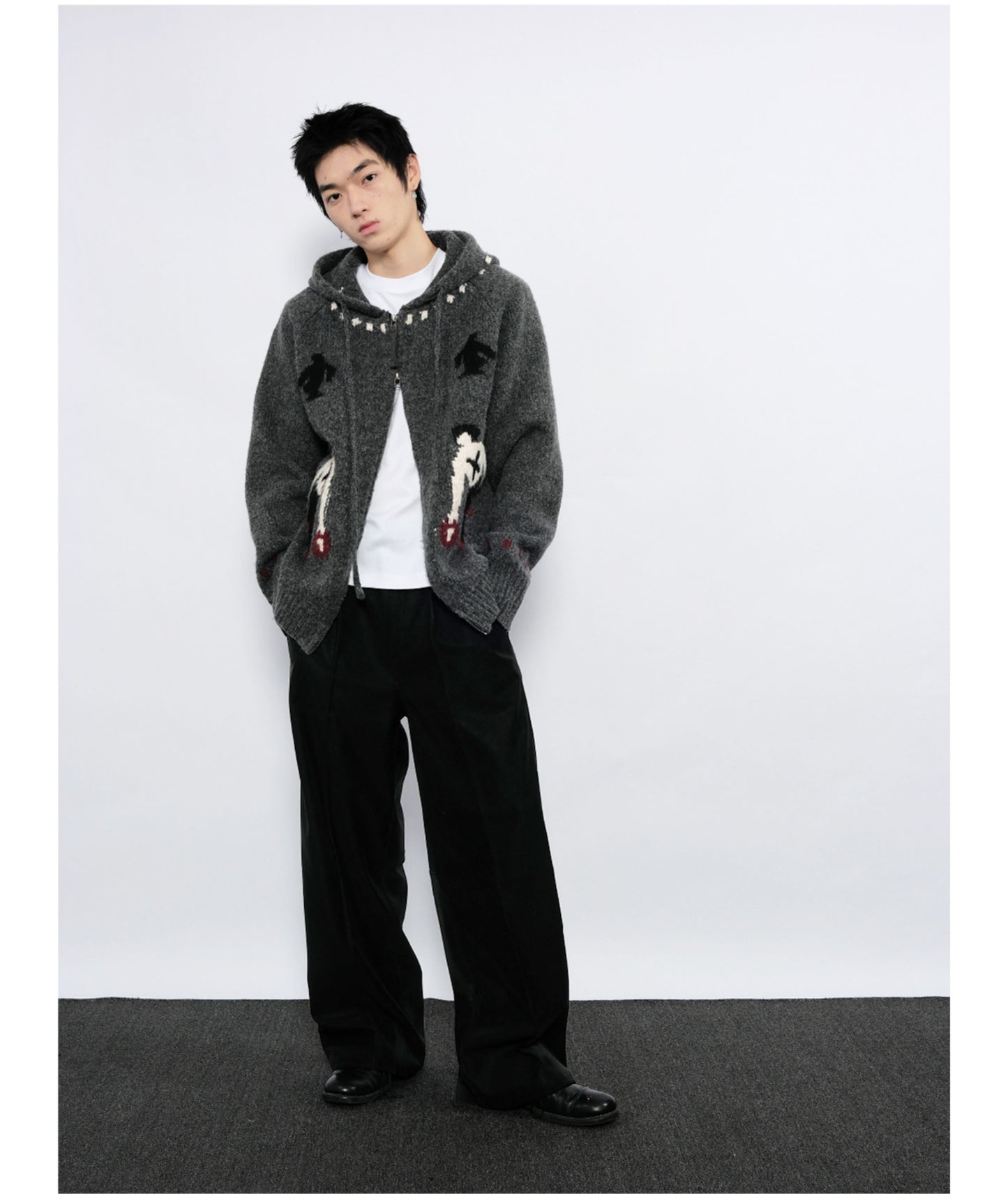 Leather Workwear Casual Pants