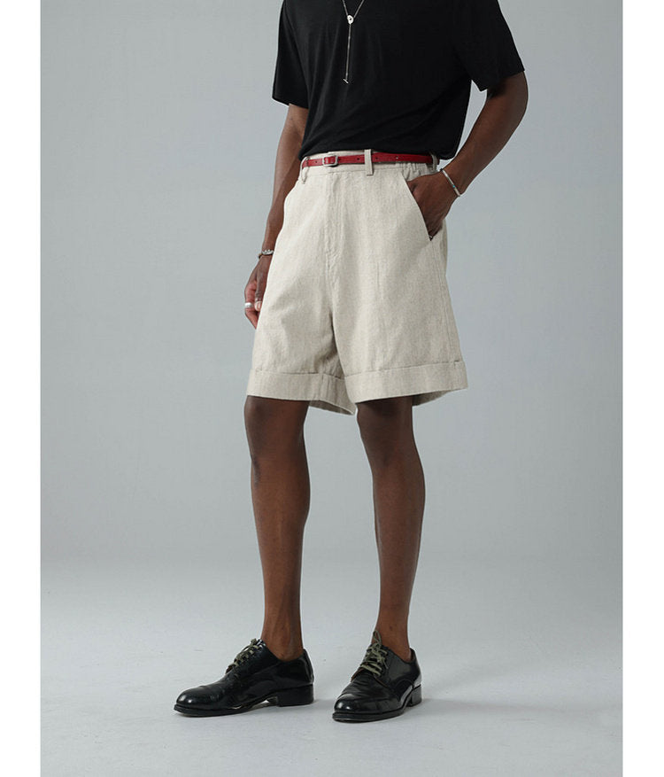 Relaxed-Fit Roll-Up Shorts