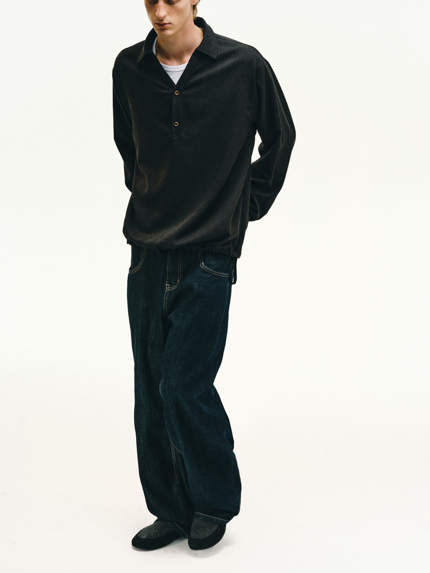 Drawstring Polo Shirt