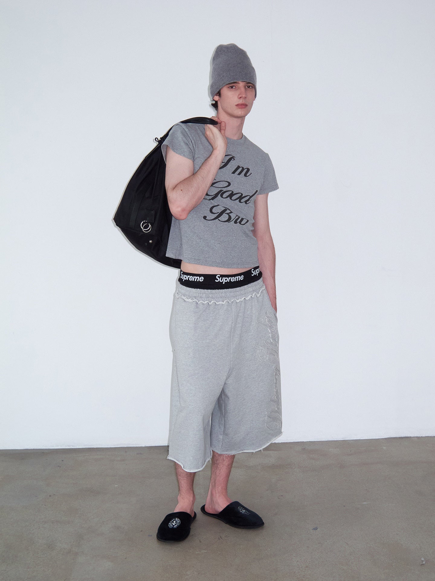Slim-Fit Patchwork Embroidered Shorts