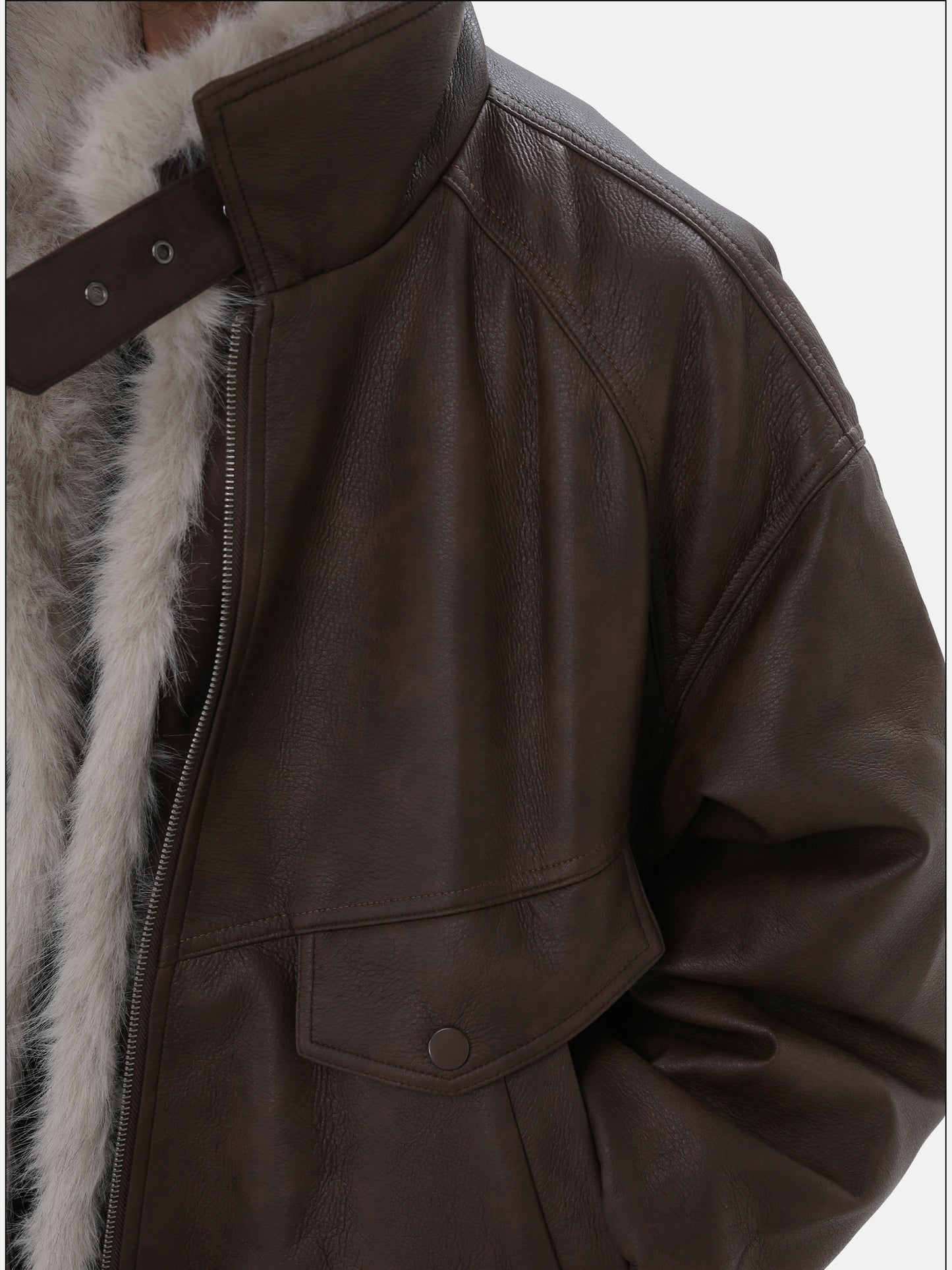 Retro Shearling Short Jacket