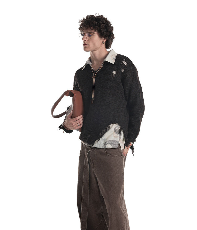 Ripped Design Sweater