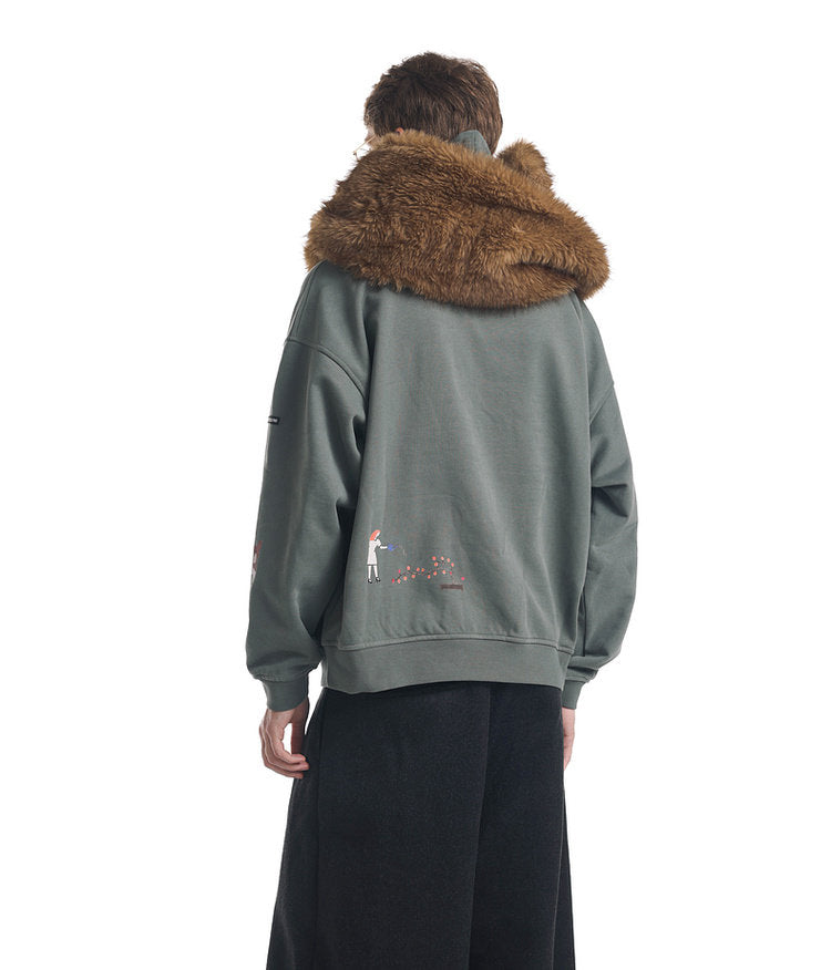 Drawstring Hooded Sweatshirt