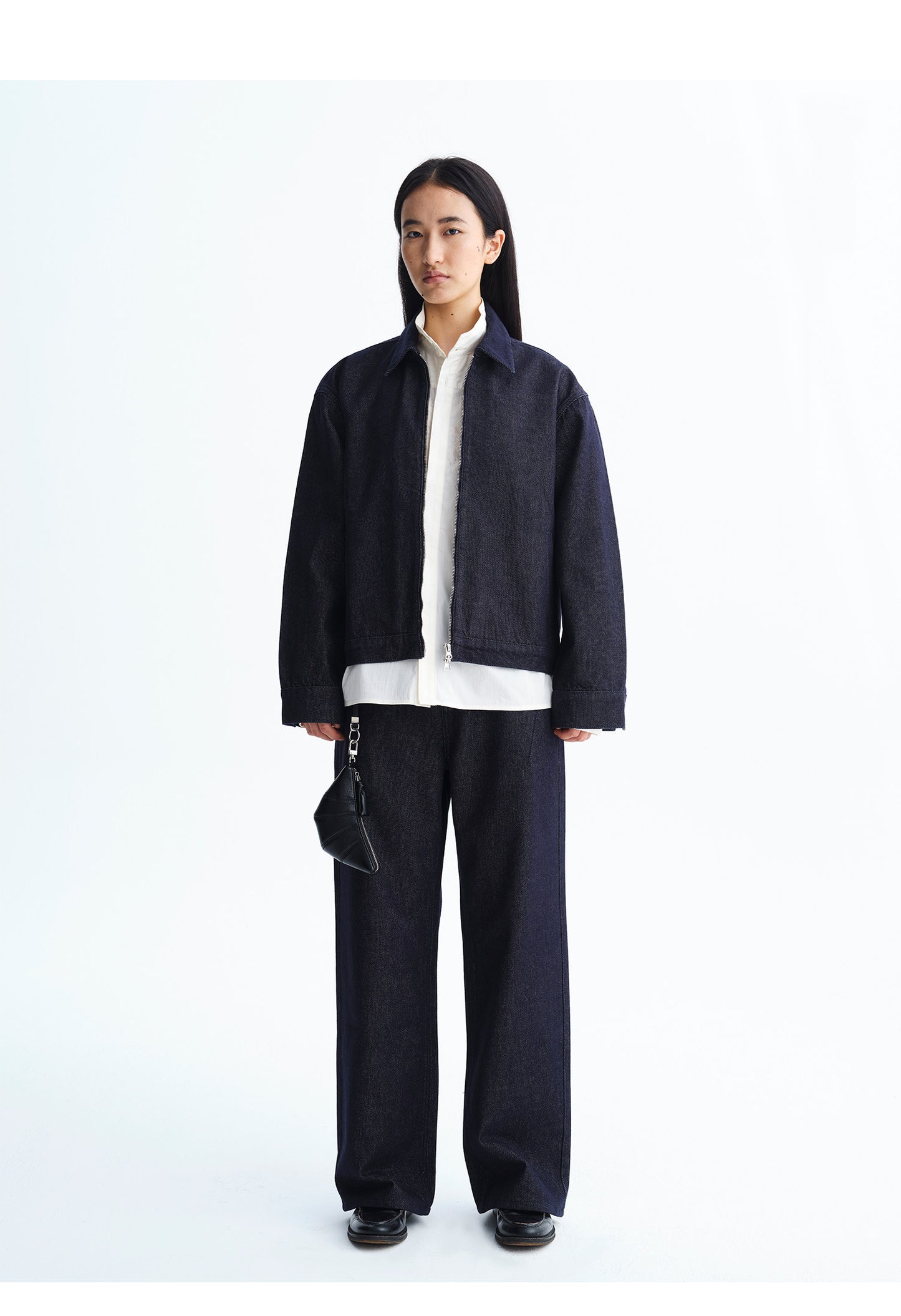 Simple Retro Denim Pants