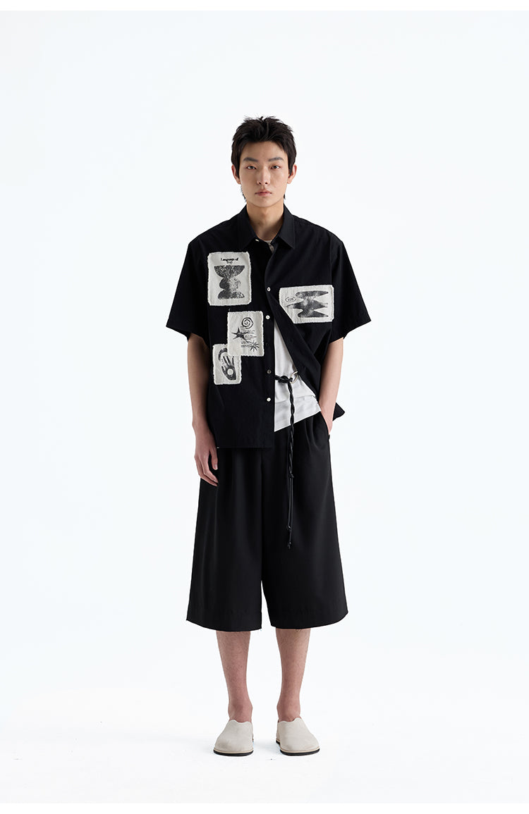 Hand Brush Patch Shirt