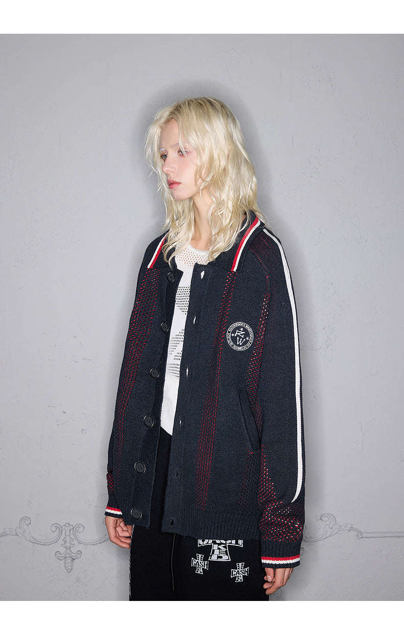 Mesh Embroidered Cardigan