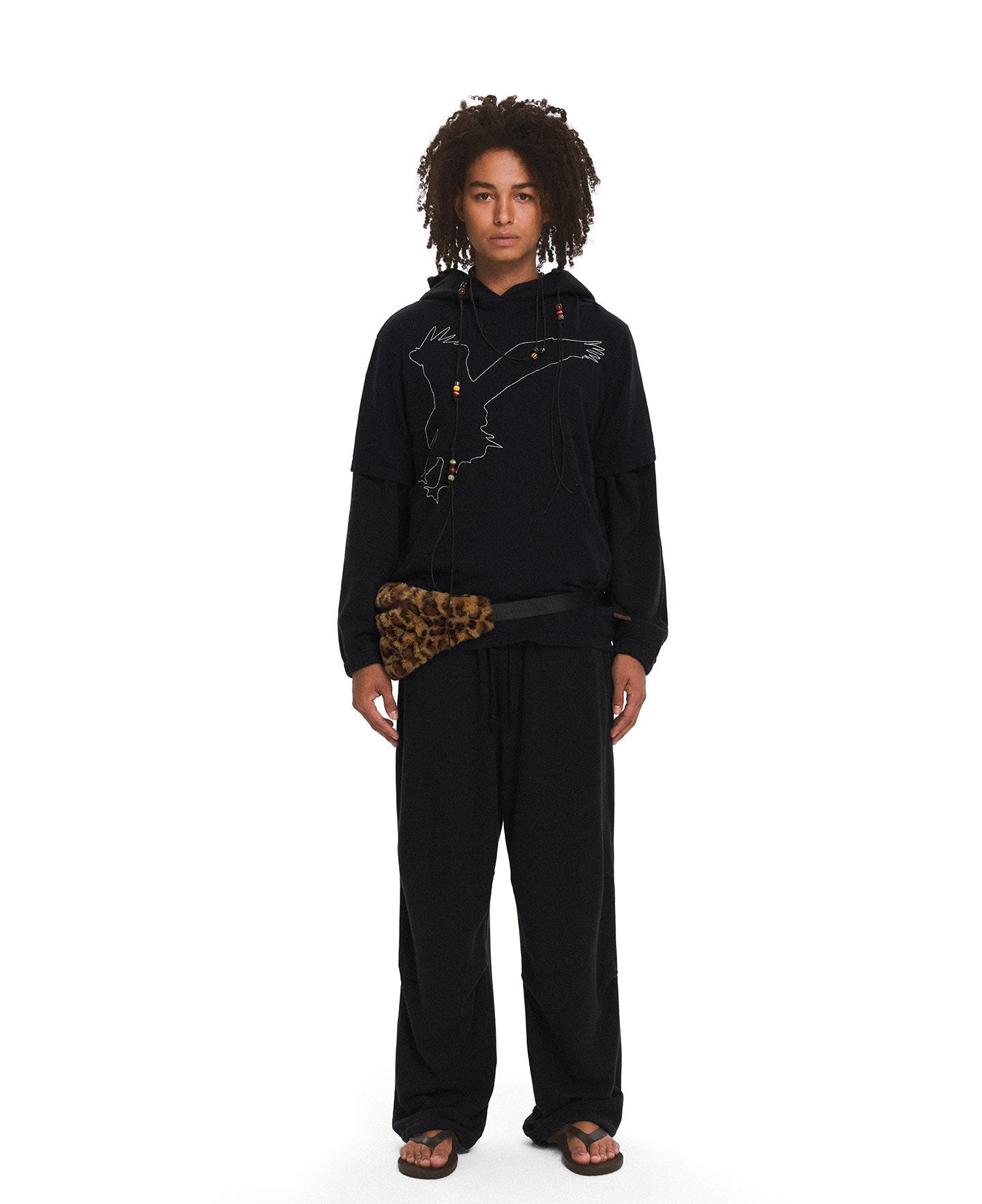 Eagle Embroidered Vintage-Style T-Shirt