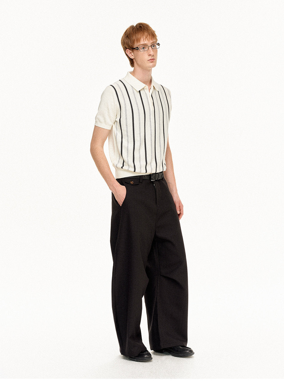Striped Casual Polo Shirt