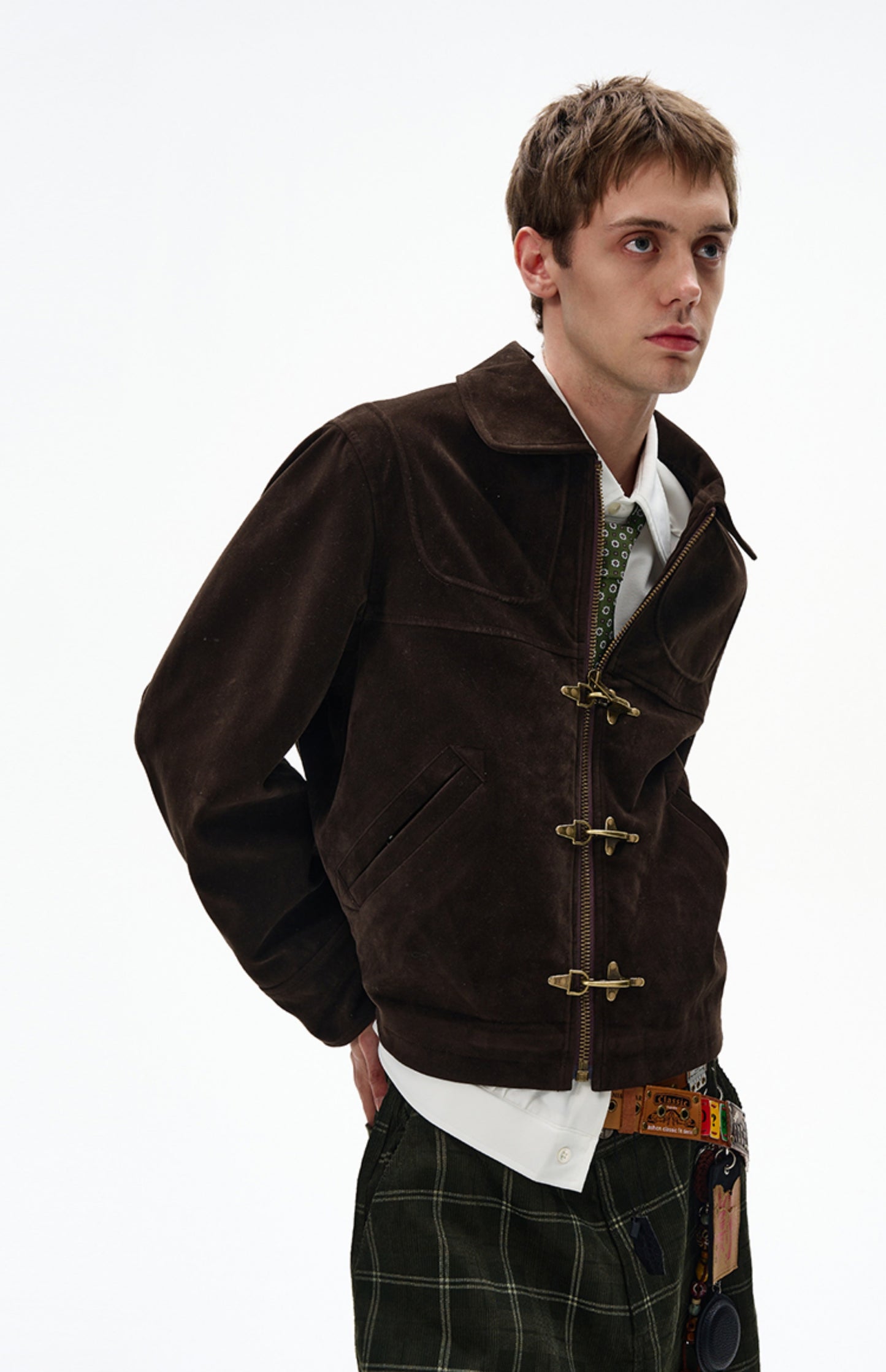 Aircraft Button Short Jacket