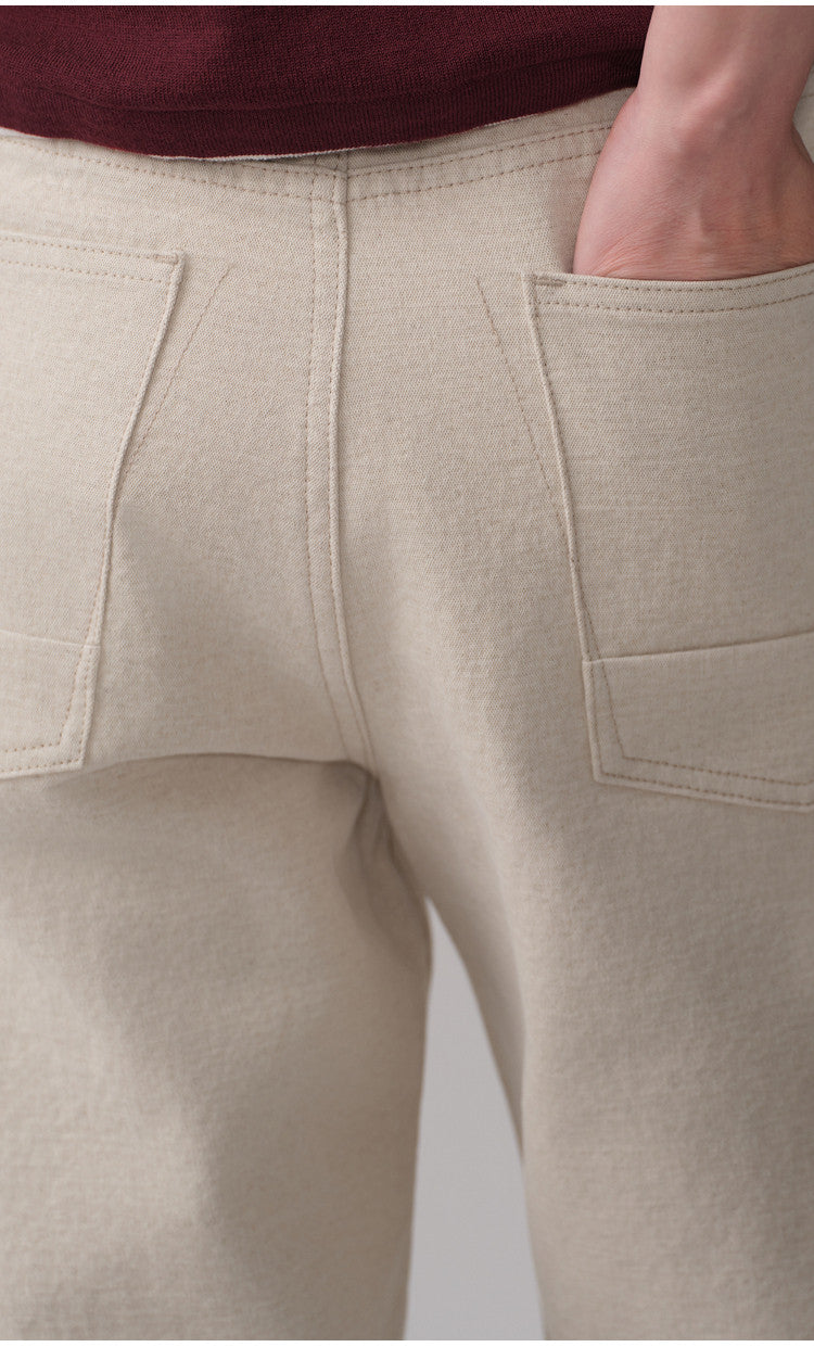 3D Cut Patchwork Silhouette Casual Pants