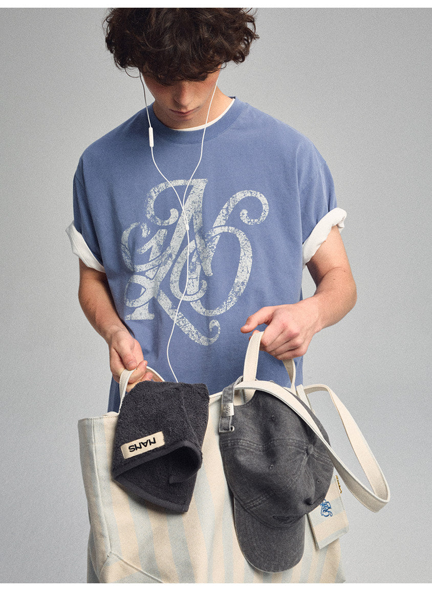 Alphabet Print T-Shirts