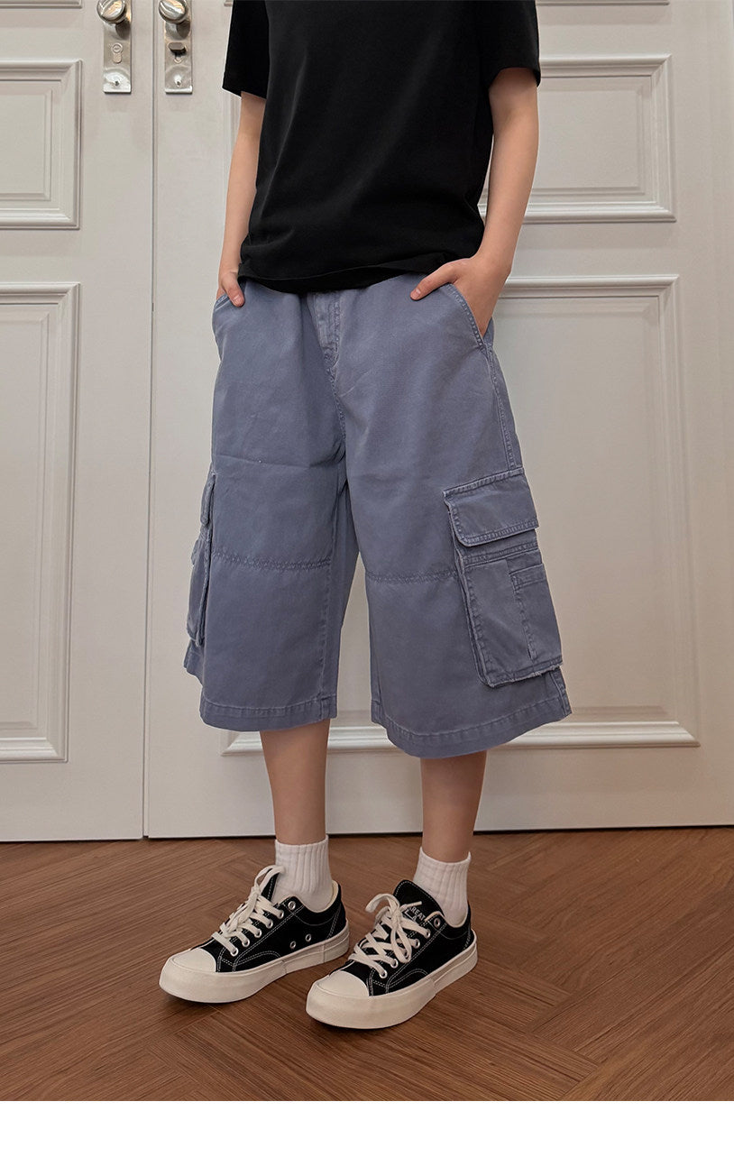 Multi-Pocket Workwear Shorts