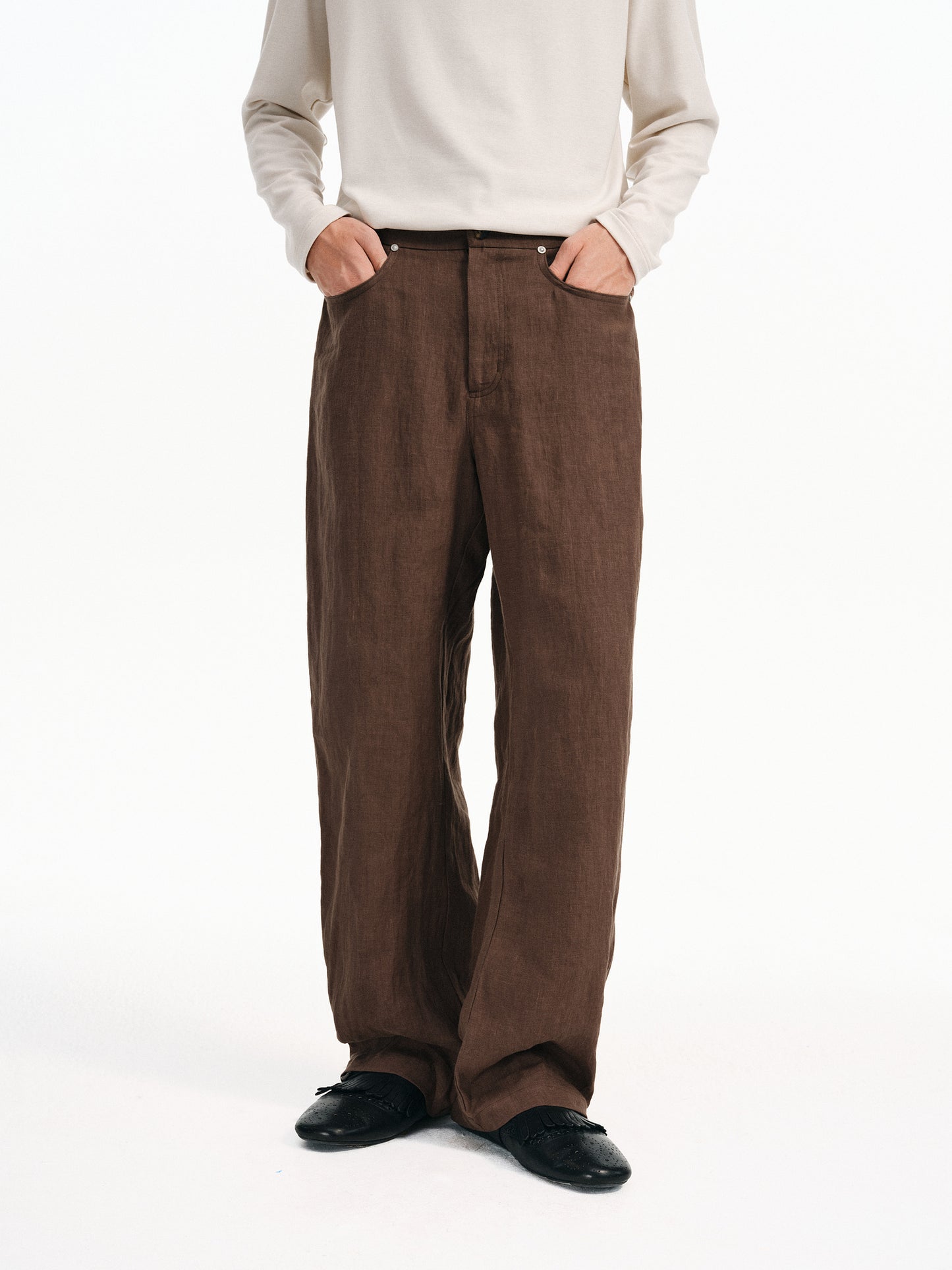 Linen Straight Pants