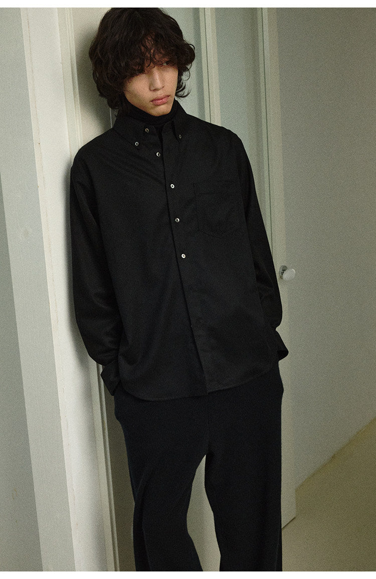 Single patch pocket shirt