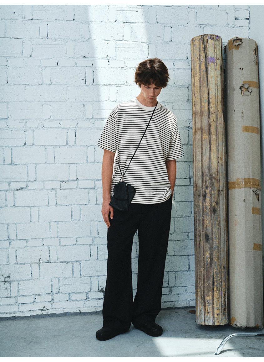 Striped Round Neck T-Shirt