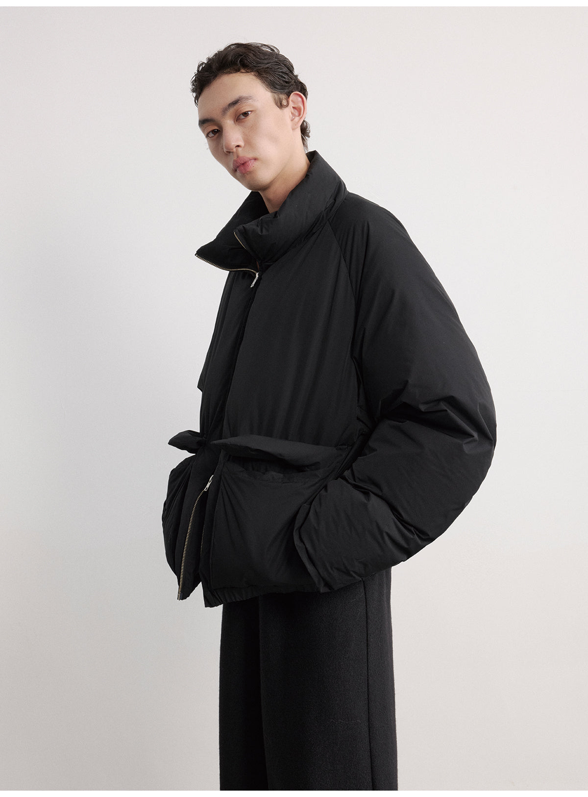 Drawstring Down Jacket