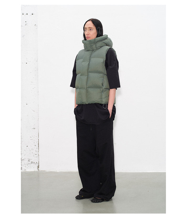 High-Fill Down Vest with Hood