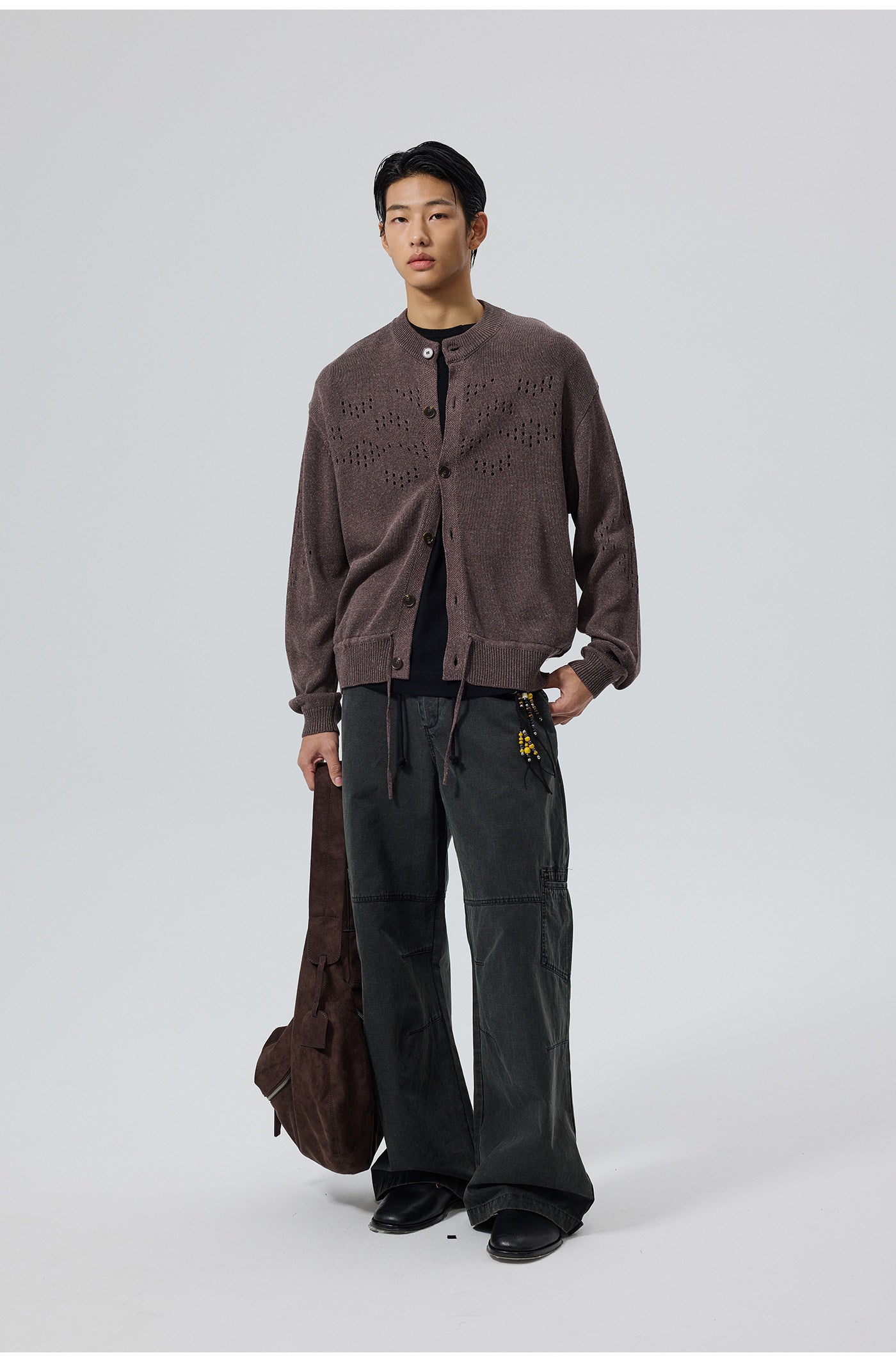 Drawstring Hem Cardigan