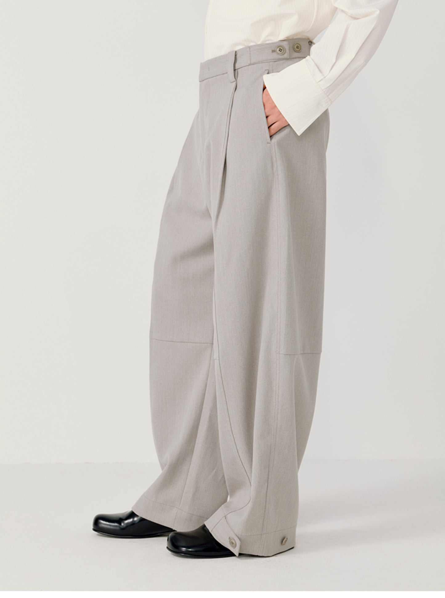 Three-Dimensional Construction Casual Pants