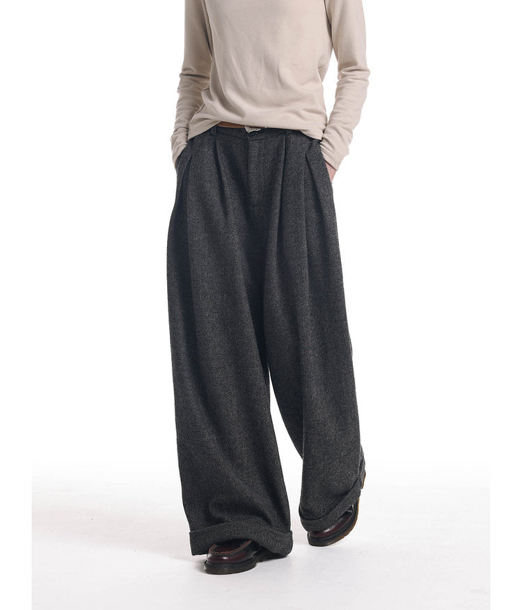 Wide Leg Loose Fit Casual Pants