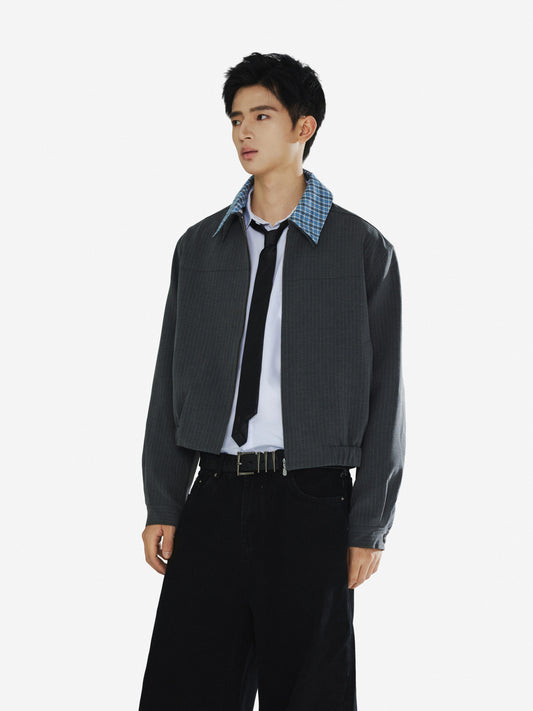 Faux Two-Piece Detachable Double-Breasted Jacket