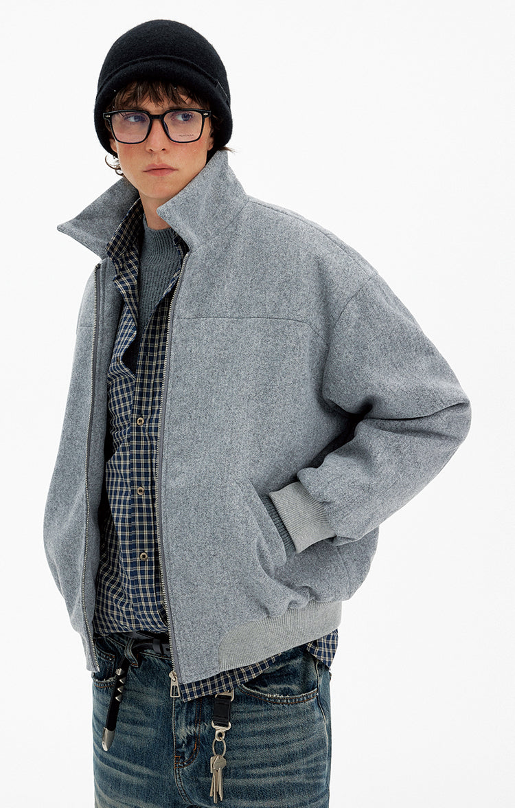 High-End Style Stand Collar Coat