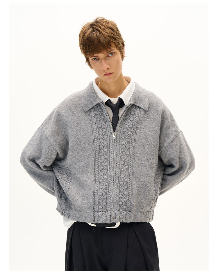 Retro Jacquard Cardigan